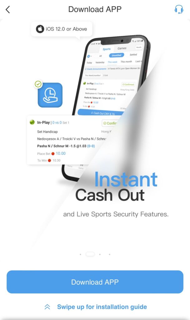 Giao diện của 'app 8xbet' trên màn hình iOS, hiển thị tính năng và thiết kế sáng tạo của ứng dụng, cho trải nghiệm cá cược trực tuyến mượt mà và tiện lợi trên thiết bị Apple.